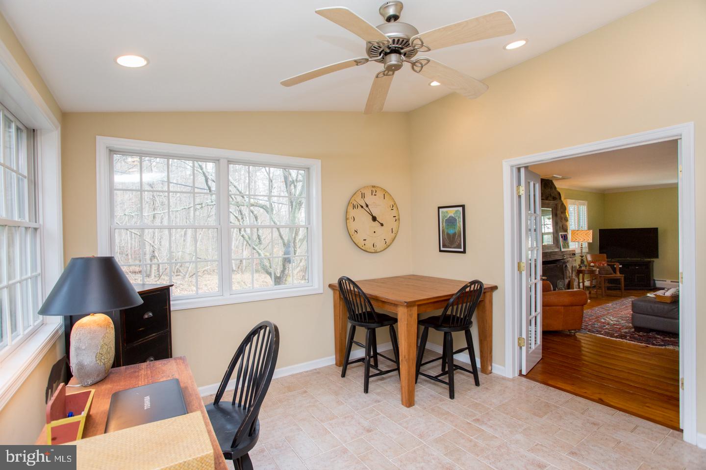 4774 Lower Mountain Road New Hope, PA 18938 - Photo 7 of 26 Office/study opens to great room