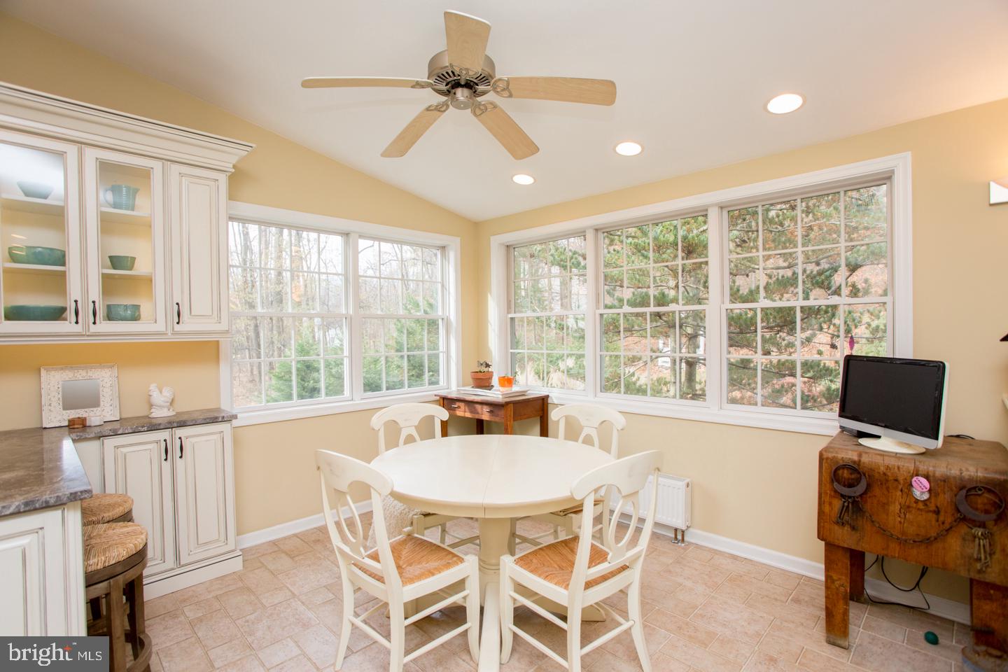 4774 Lower Mountain Road New Hope, PA 18938 - Photo 8 of 26 Breakfast bar and window-filled dining area