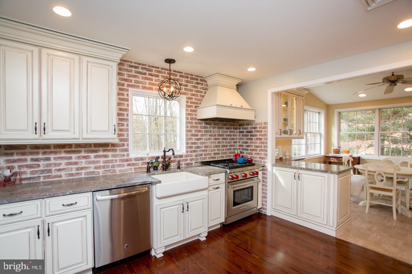 4774 Lower Mountain Road New Hope, PA 18938 - Photo 9 of 26 Custom kitchen, breakfast bar & dining area