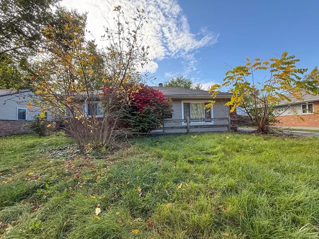 a house view with a garden space