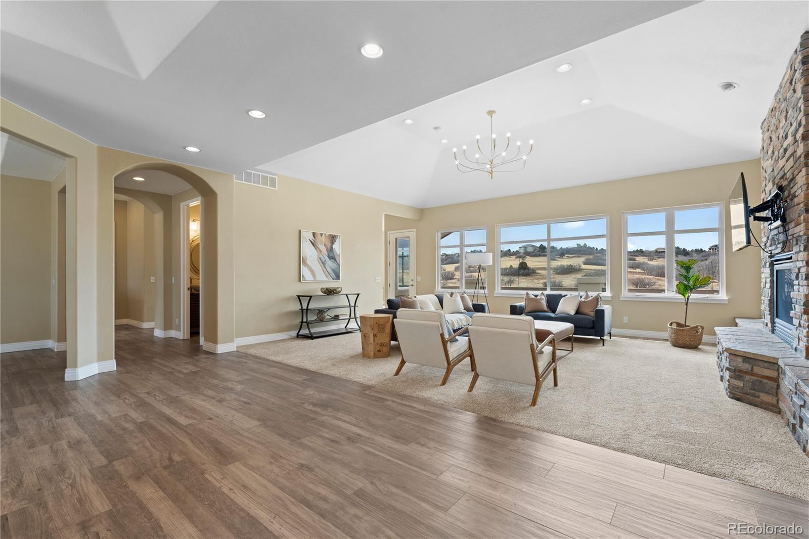 6329 Diamond Ridge Parkway Castle Rock, CO 80108 - Photo 6 of 47 a view of a dining room with furniture window and outside view