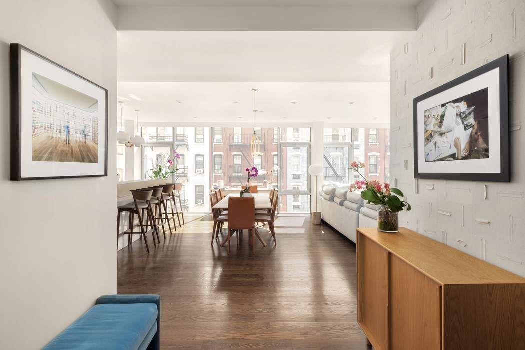433 East 74th Street, Unit 4A Manhattan, NY 10021 - Photo 1 of 34 a dining room with furniture window and wooden floor