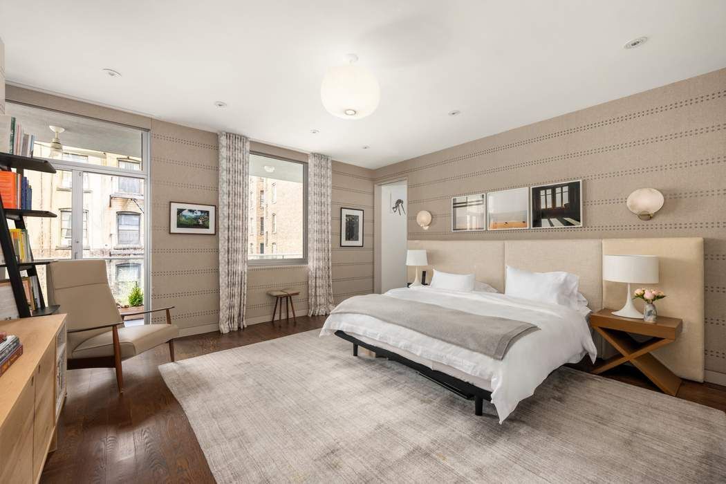 433 East 74th Street, Unit 4A Manhattan, NY 10021 - Photo 12 of 34 a spacious bedroom with a large bed and a couch