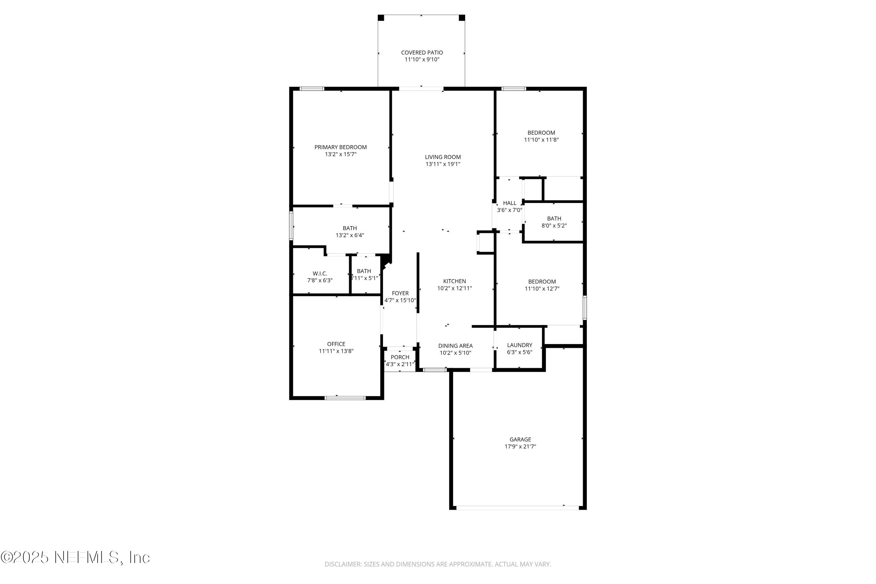 131 North Twin Maple Road St. Augustine, FL 32084 - Photo 55 of 55 a picture of a floor plan