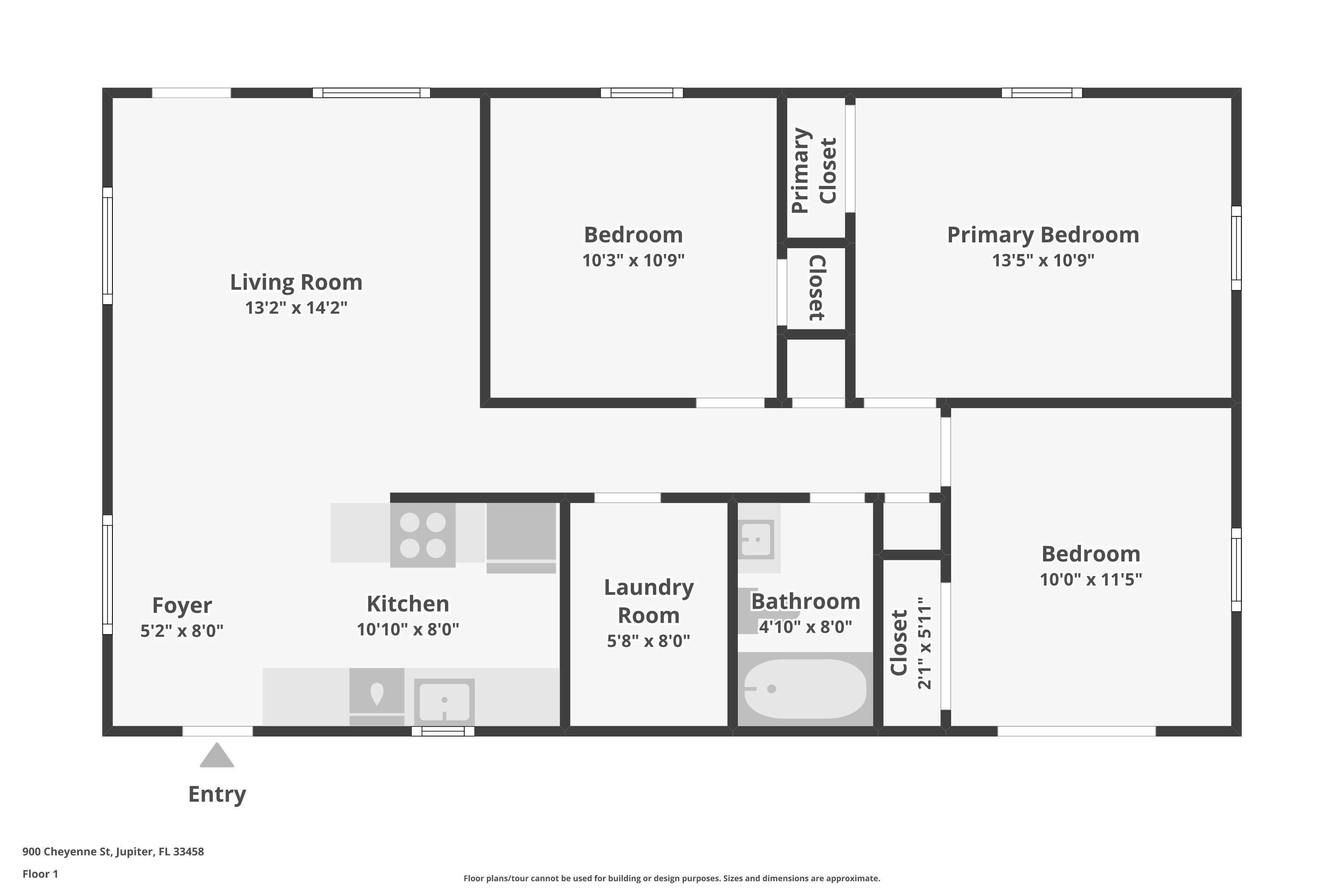 900 Cheyenne Street Jupiter, FL 33458 - Photo 21 of 21 FLOORPLAN
