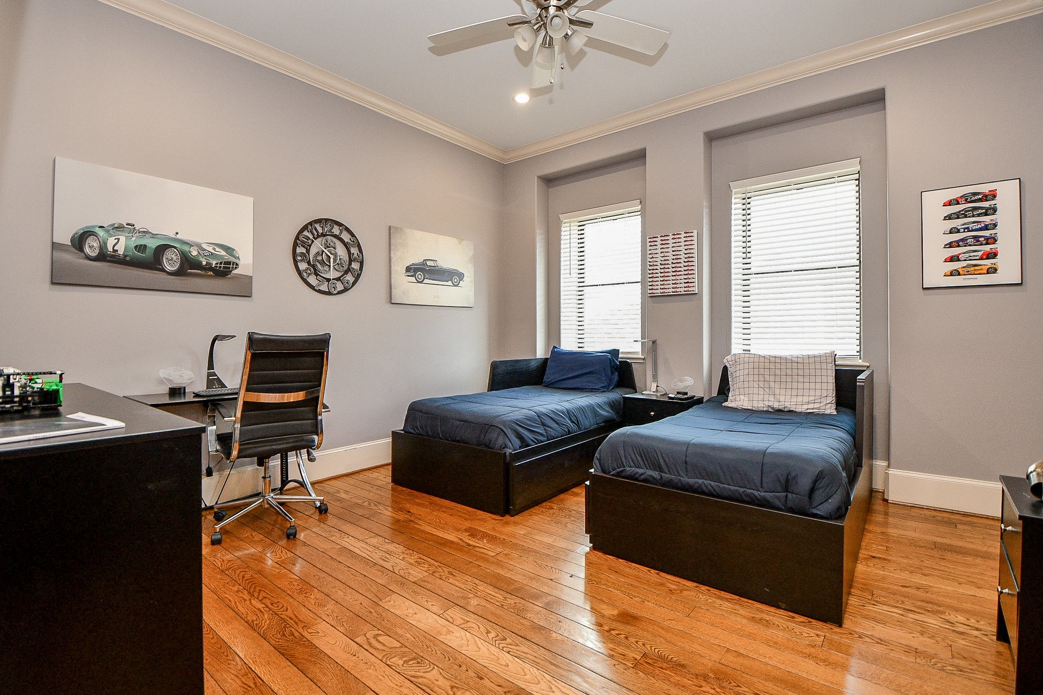 4119 Allen Street Houston, TX 77007 - Photo 35 of 50 a living room with furniture and wooden floor