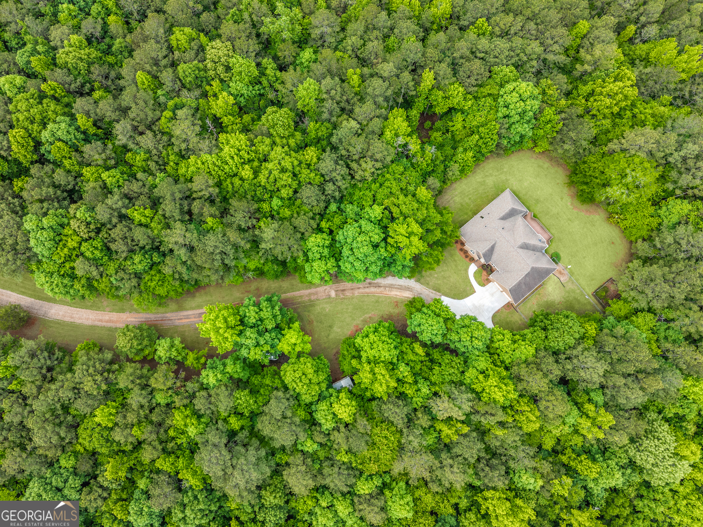 1370 Deerwood Drive Rutledge, GA 30663 - Photo 2 of 43 an aerial view of a house with a yard