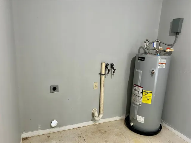 a view of water heater room