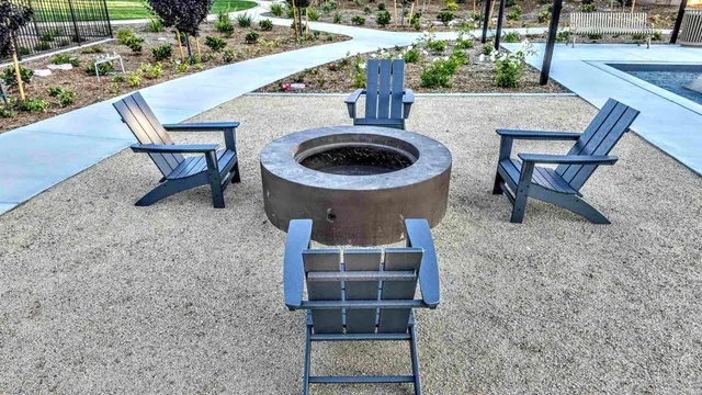 a view of outdoor seating space