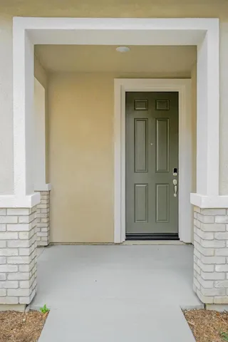 a view of front door