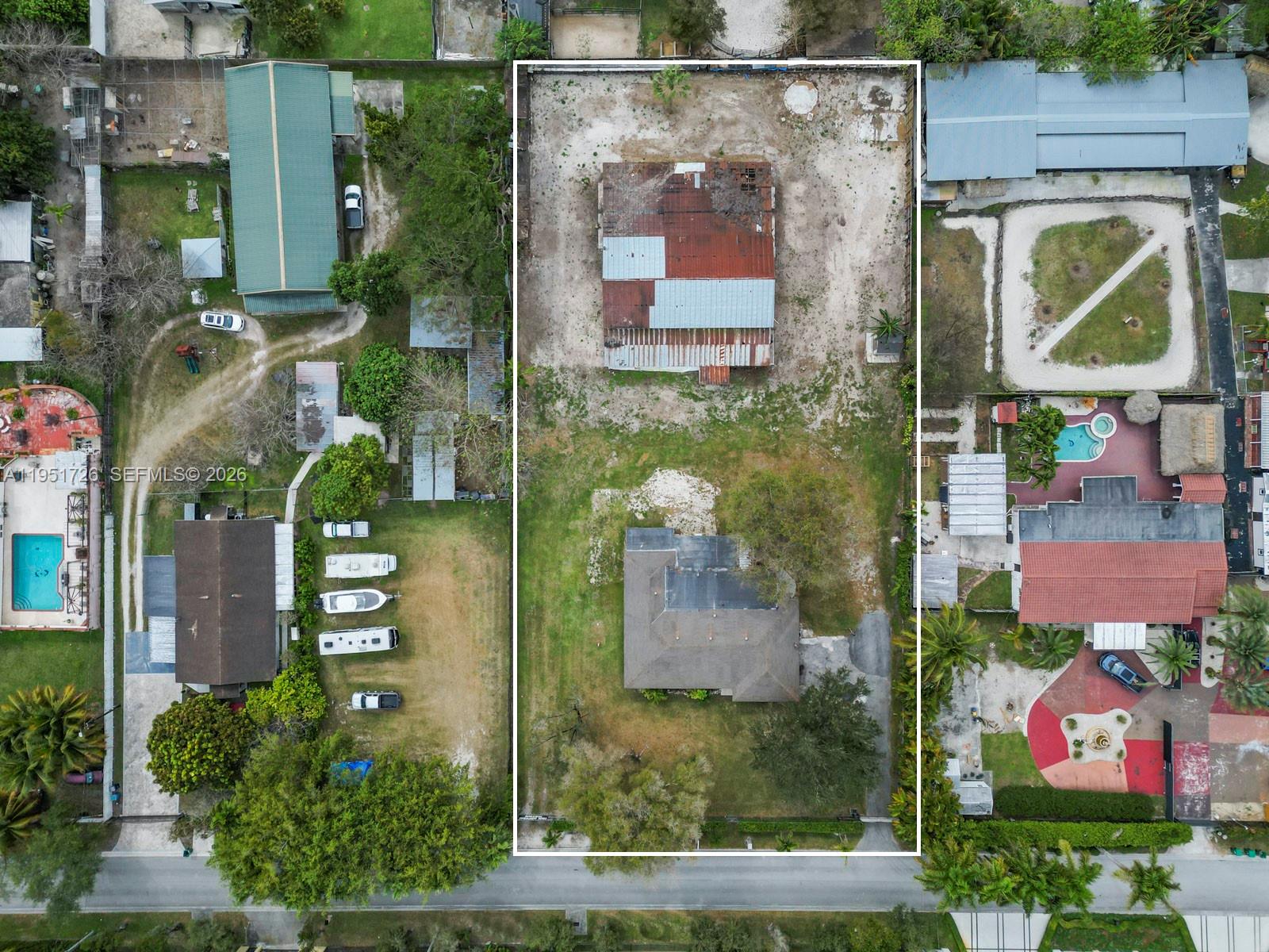 12570 Southwest 45th Street Miami, FL 33175 - Photo 3 of 25 an aerial view of residential house with outdoor space and street view