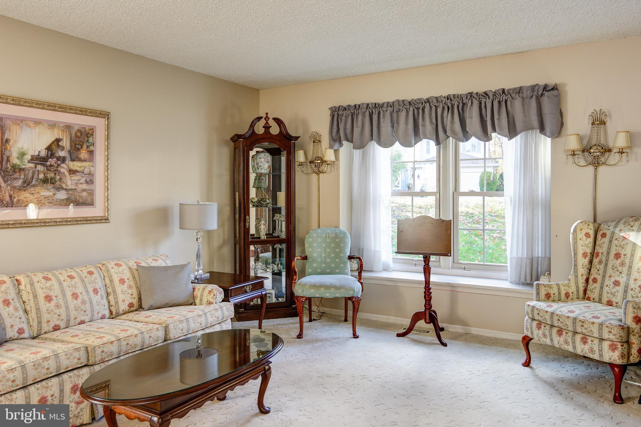 57 Penn Road Voorhees, NJ 08043 - Photo 5 of 35 Double French Doors Open To A Plush Living Space