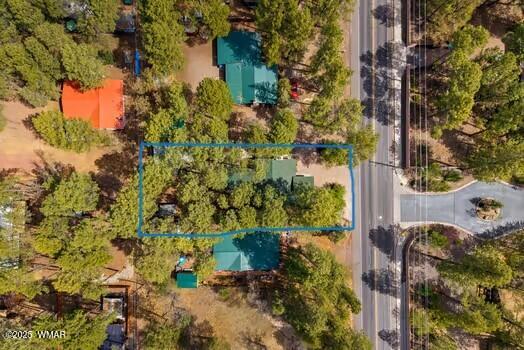 24 North Woodland Road Lakeside, AZ 85929 - Photo 29 of 37 drone 1 approximate property lines