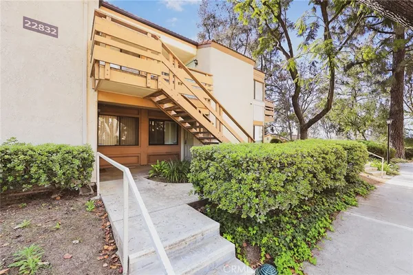 a view of a house with a outdoor space