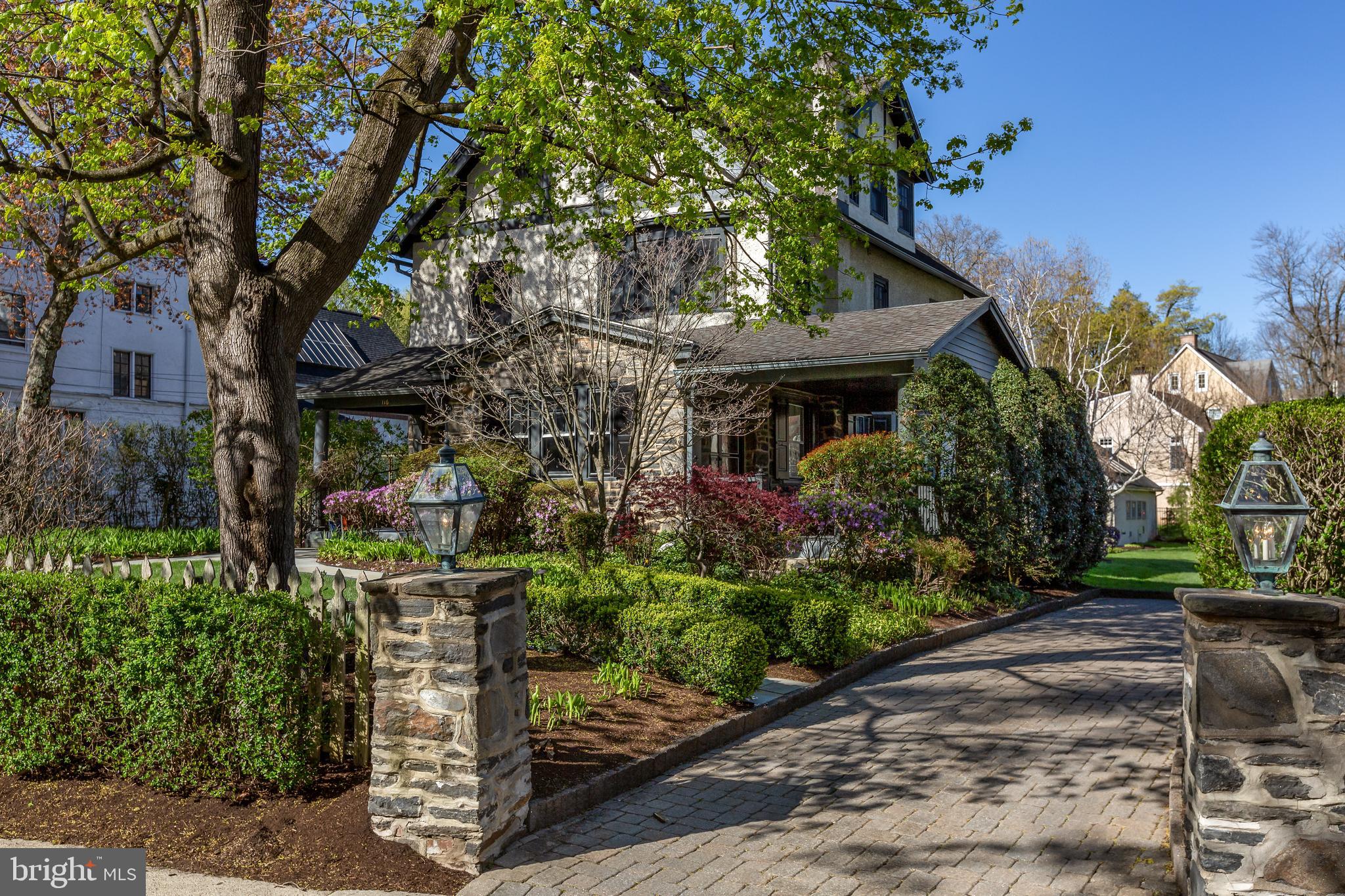116 Llanfair Road Ardmore, PA 19003 - Photo 2 of 61 Lovely Curb Appeal - EP Henry Driveway