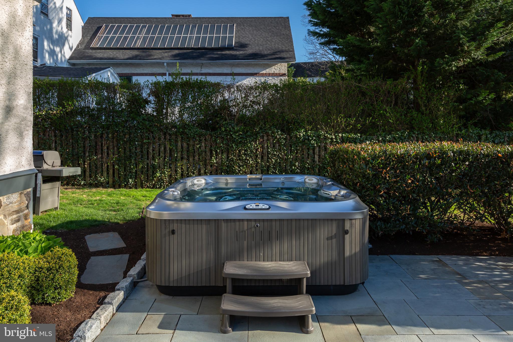 116 Llanfair Road Ardmore, PA 19003 - Photo 56 of 61 Private Patio w/ Hot Tub