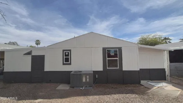 a front view of a house