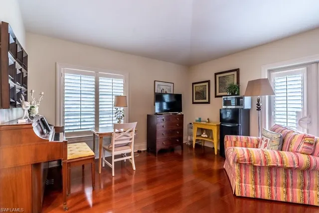 a view of a chairs on the roof deck