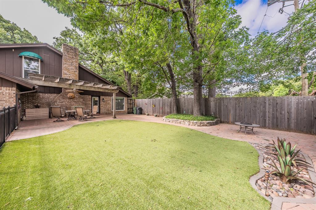 2003 Edgebrook Court Arlington, TX 76015 - Photo 7 of 40 a swimming pool with outdoor seating and yard