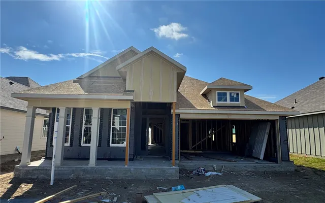 a front view of a house