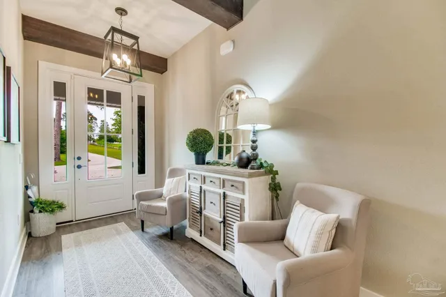 a bathroom with a sink a vanity and a mirror