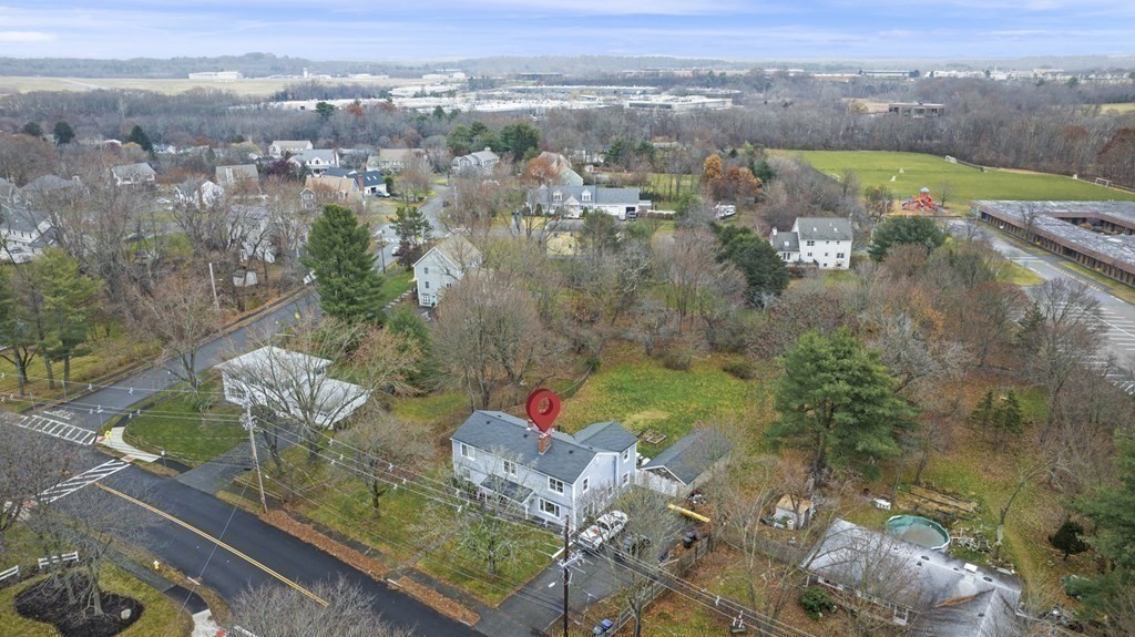 45 Burley Street Danvers, MA 01923 - Photo 38 of 41 an aerial view of a house with a yard
