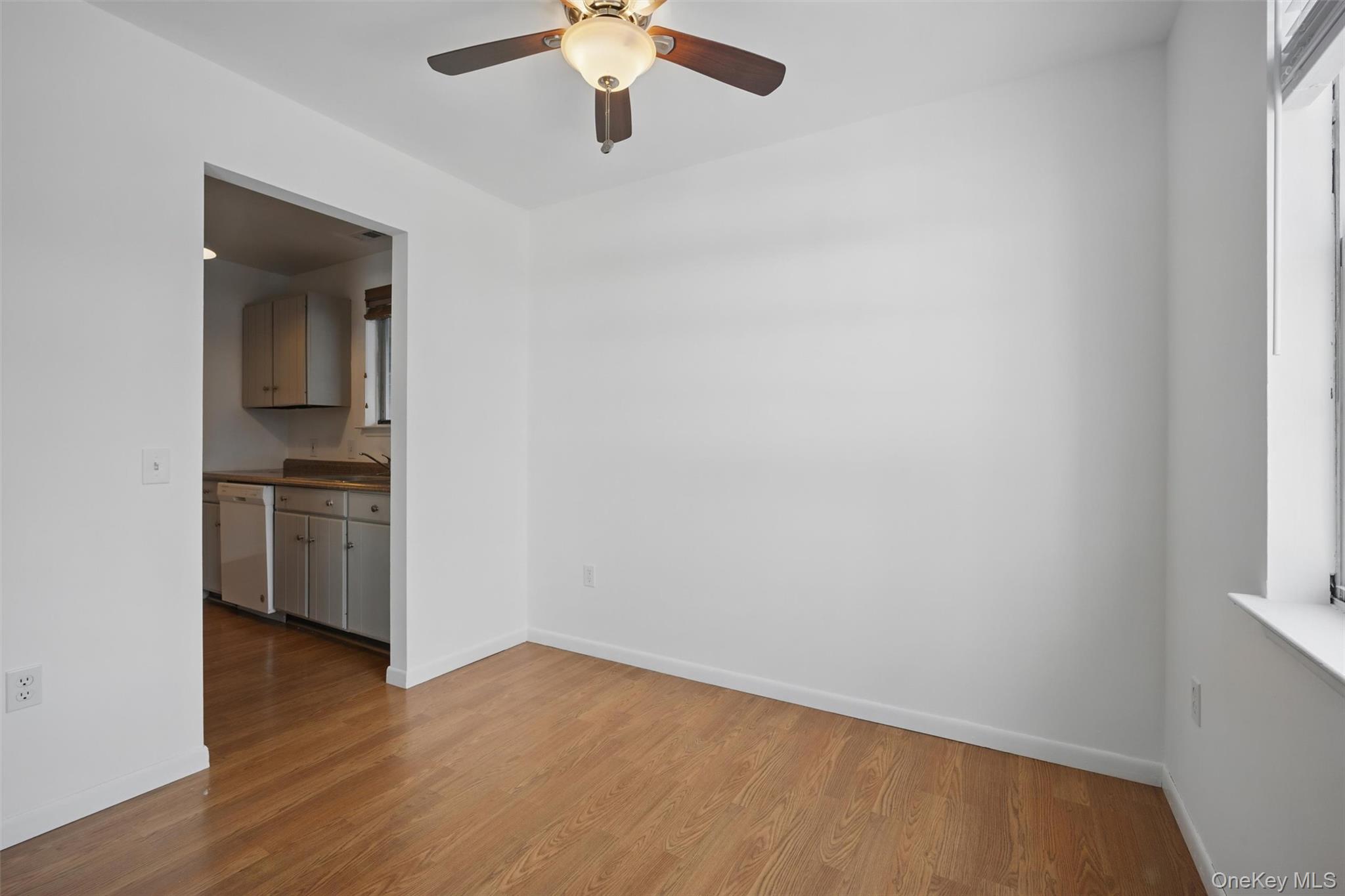 201 Commons Way, Unit E Fishkill, NY 12524 - Photo 10 of 30 Unfurnished room with light wood-style floors and ceiling fan
