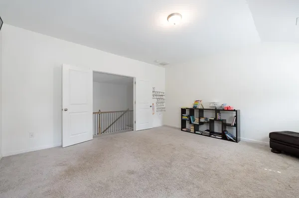 a bedroom with furniture and a bed