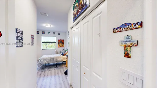 a view of a backyard with swimming pool