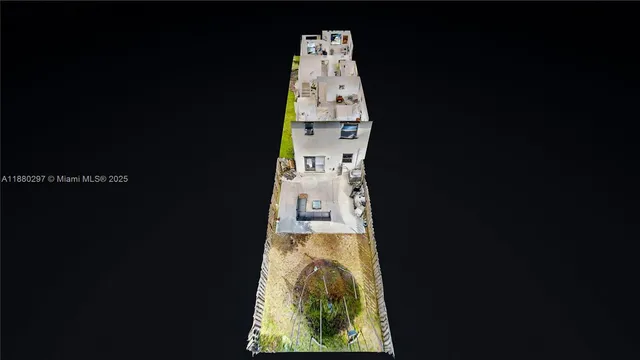 a view of a big yard with an outdoor space