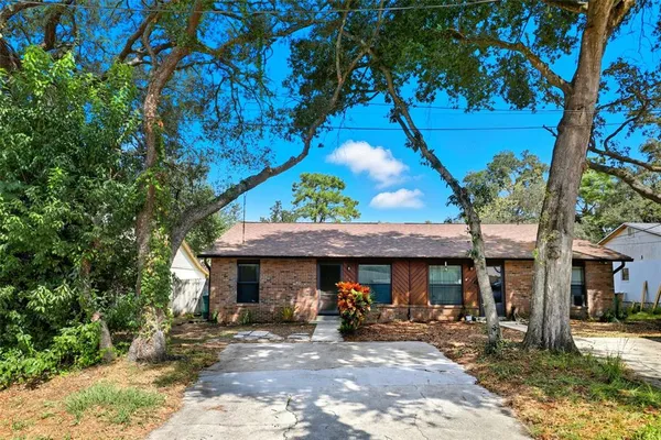 a view of a chairs and table in the patio
