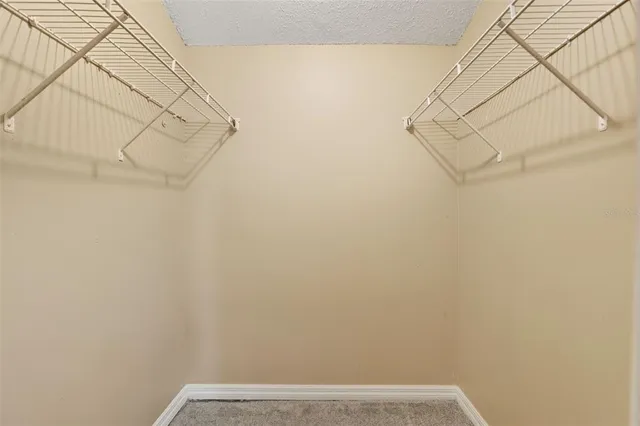 a view of small space with empty racks