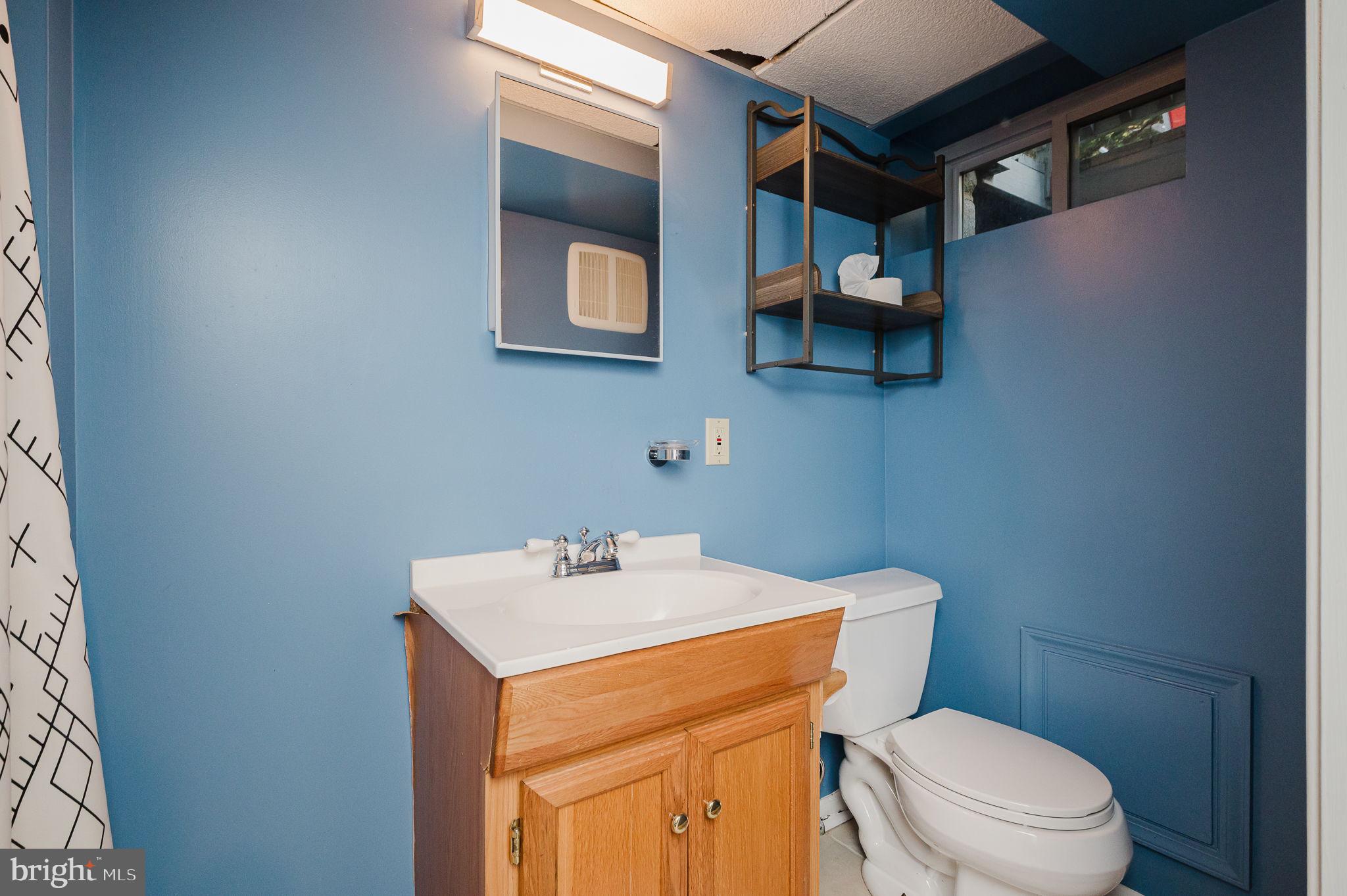 625 Yarmouth Road Towson, MD 21286 - Photo 47 of 69 a bathroom with a sink a toilet and a mirror