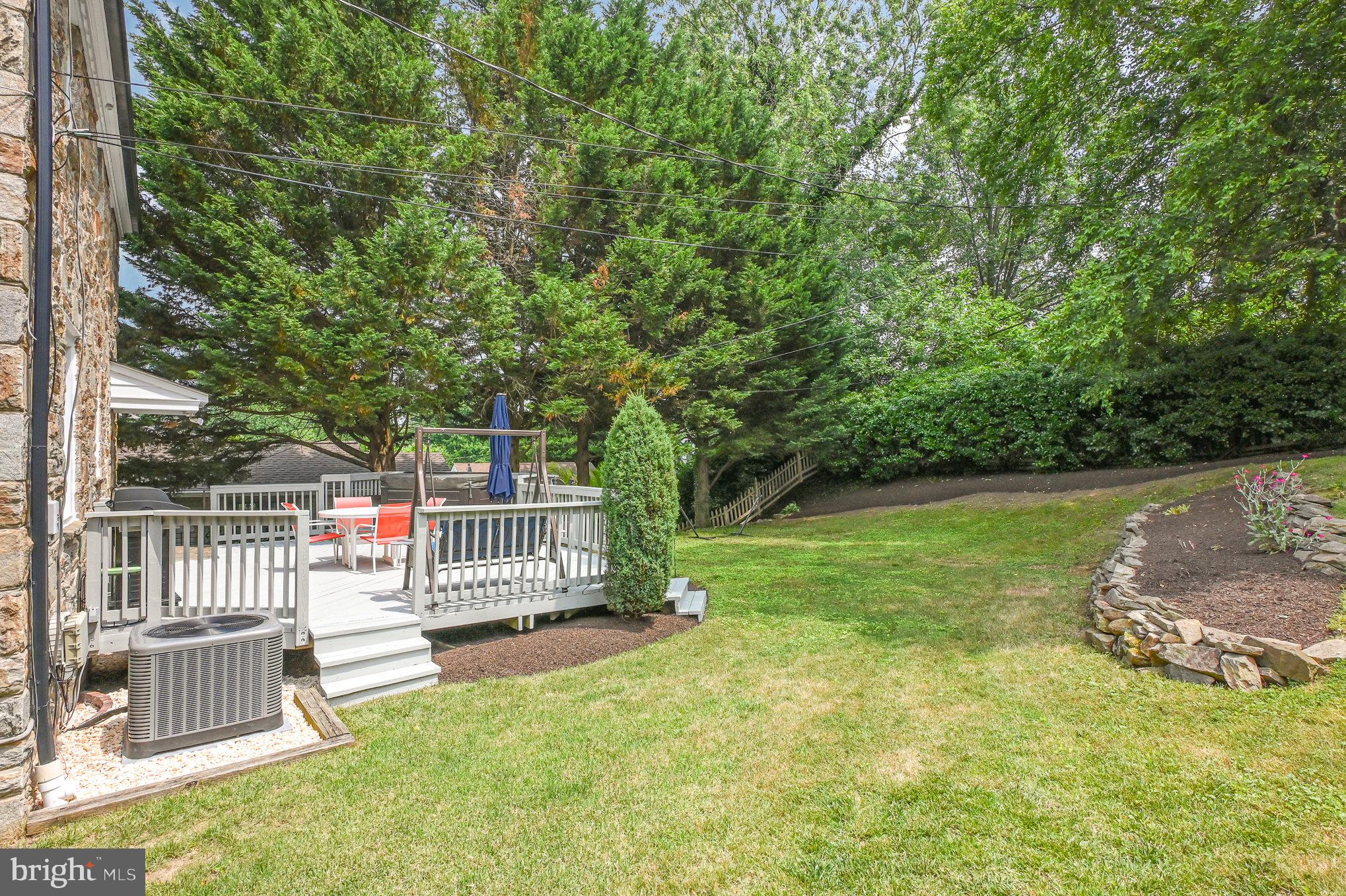 625 Yarmouth Road Towson, MD 21286 - Photo 54 of 69 a view of backyard with deck and garden