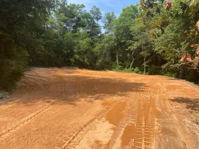 a view of back yard of the house