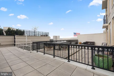 a view of terrace with seating space