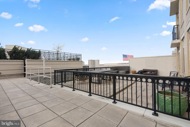 a view of terrace with seating space