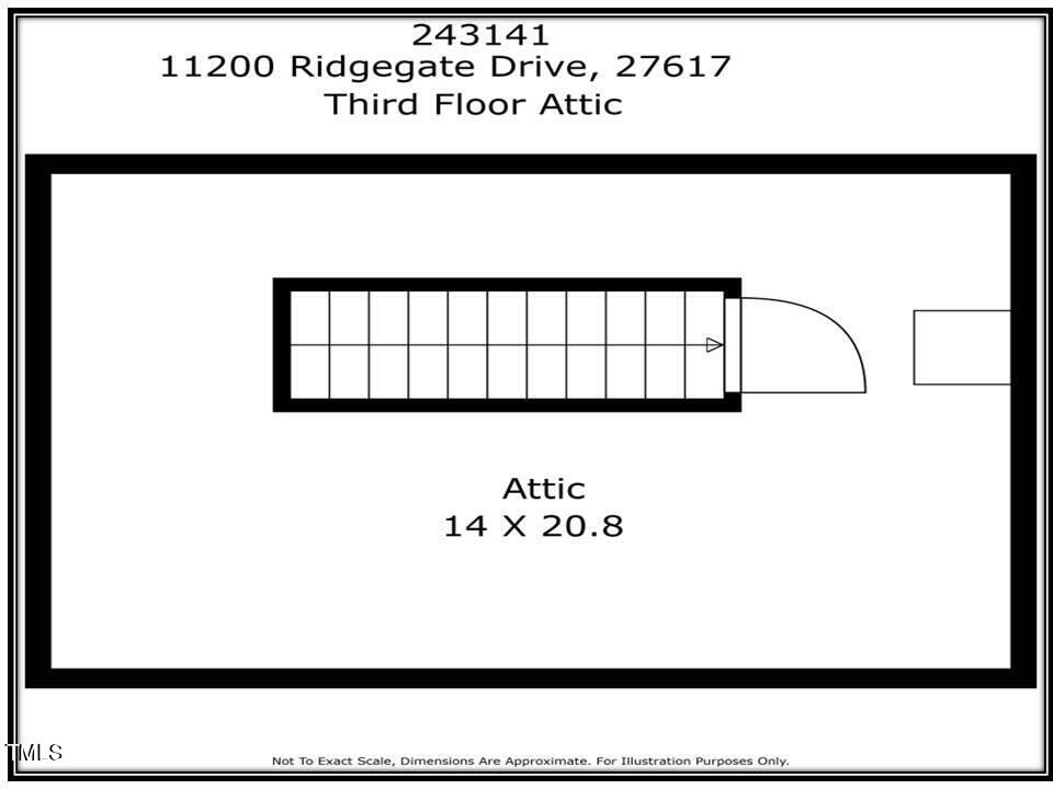 11200 Ridgegate Drive Raleigh, NC 27617 - Photo 68 of 69 3rd flr layout