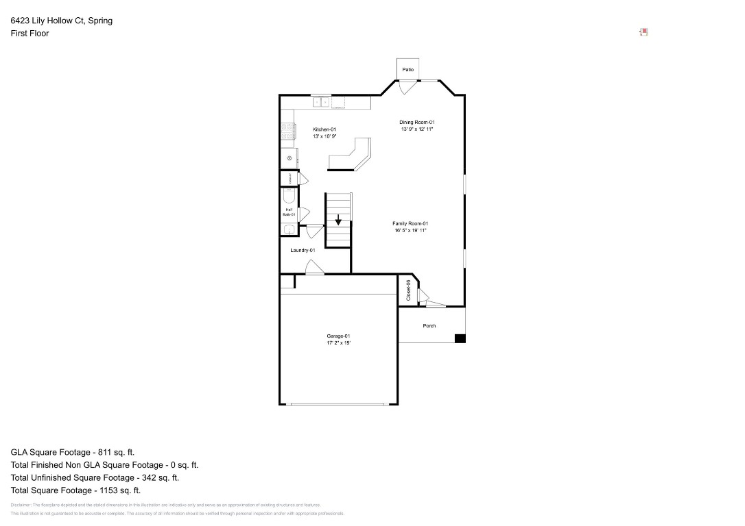 6423 Lily Hollow Court Spring, TX 77379 - Photo 19 of 20 a picture of floor plan