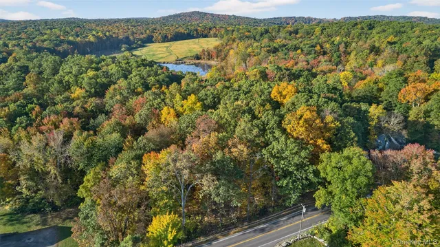 a view of lake and mountain
