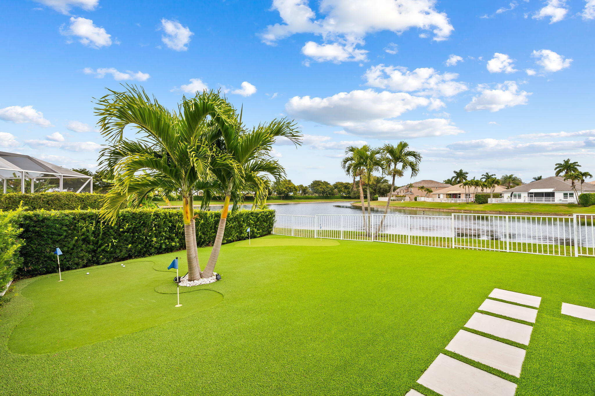 12570 Yardley Drive Boca Raton, FL 33428 - Photo 45 of 74 Backyard/Putting Green