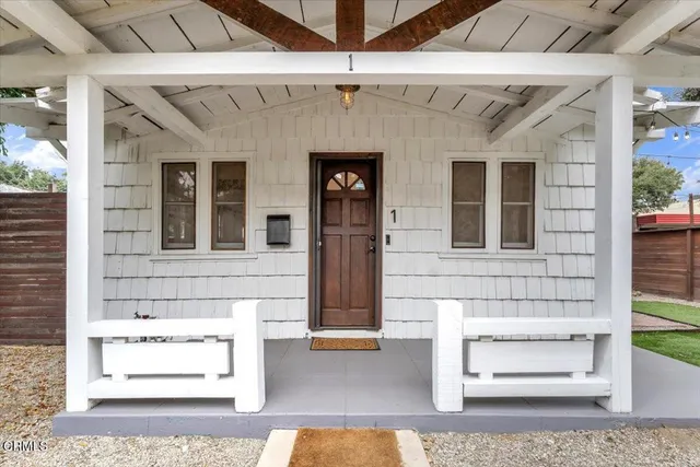 a front view of a house