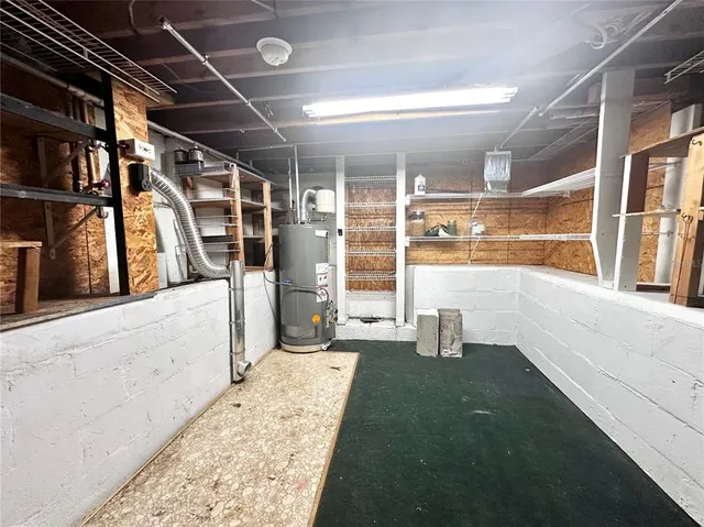 a view of a lake with houses