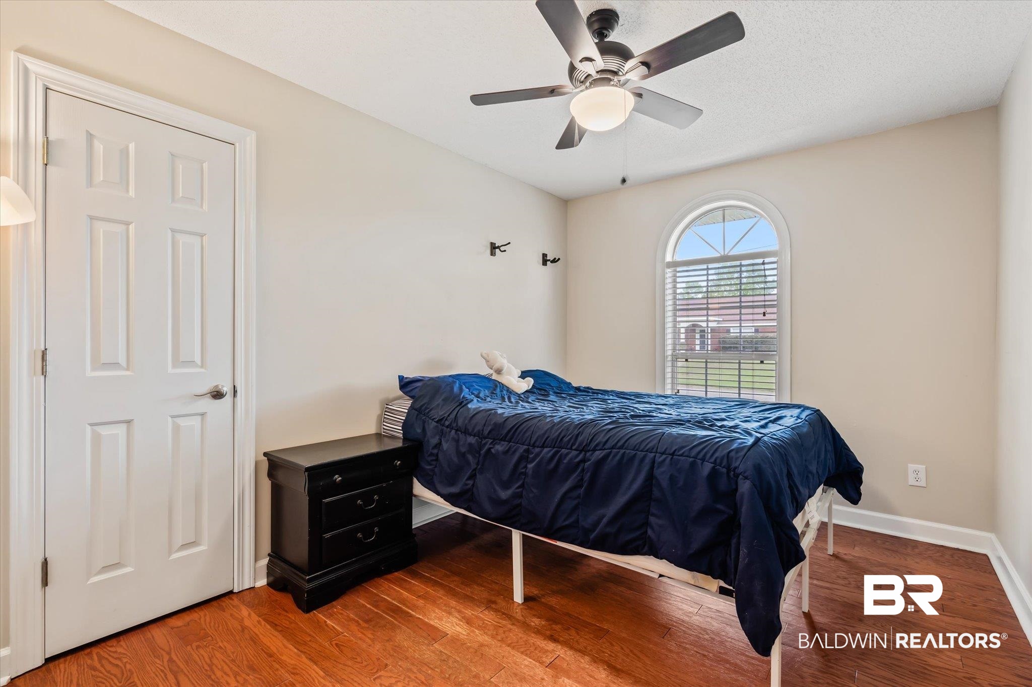 2320 Sequoya Trail Mobile, AL 36695 - Photo 14 of 20 Bedroom featuring wood-type flooring and ceiling fan
