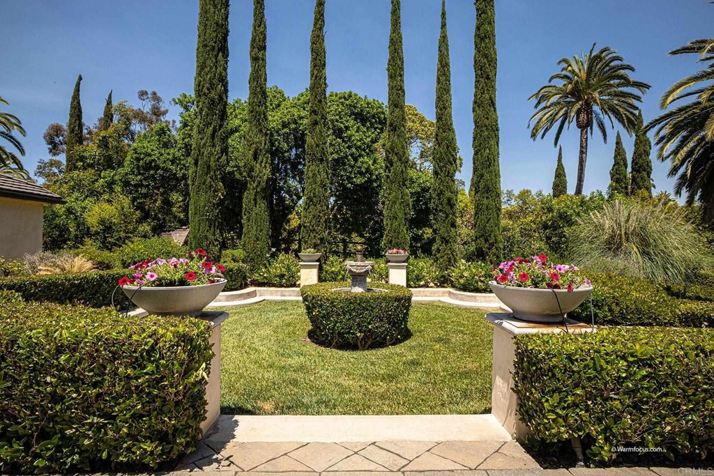 6103 Mimulus Rancho Santa Fe, CA 92067 - Photo 8 of 19 a view of a garden with potted plants