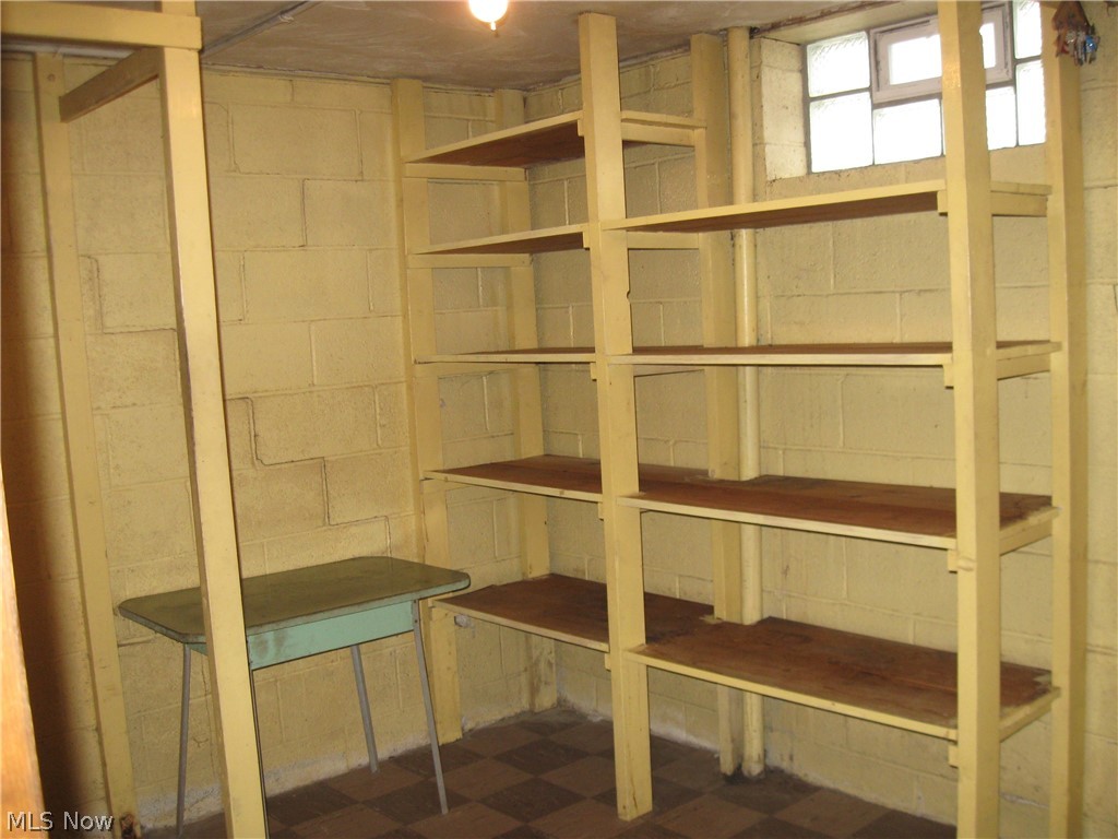 6154 State Road Parma, OH 44134 - Photo 24 of 35 Fruit cellar in corner of basement. There is also storage under the steps.