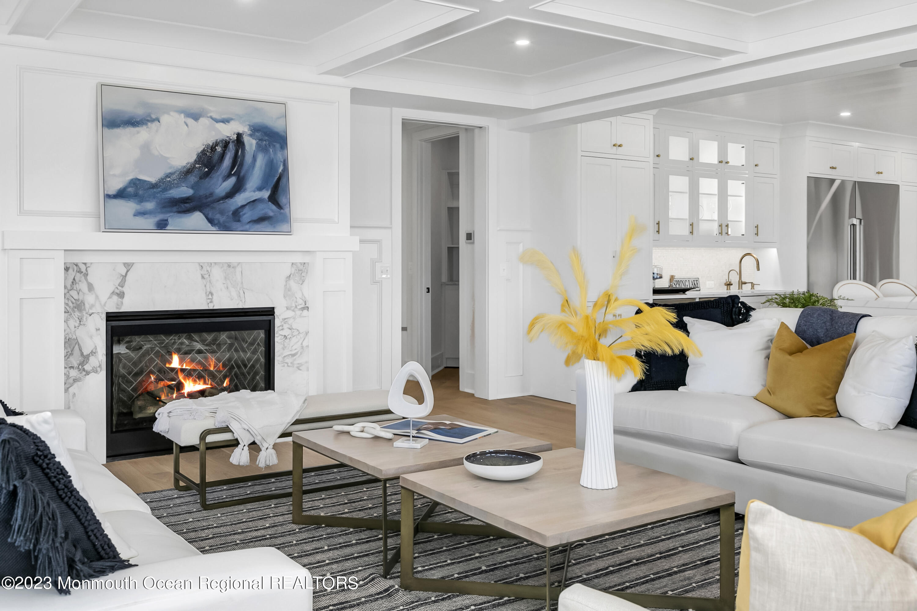 65 South Boulevard Spring Lake, NJ 07762 - Photo 23 of 80 a living room with furniture and a fireplace