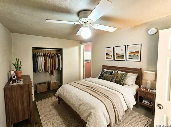 a view of a door and chair