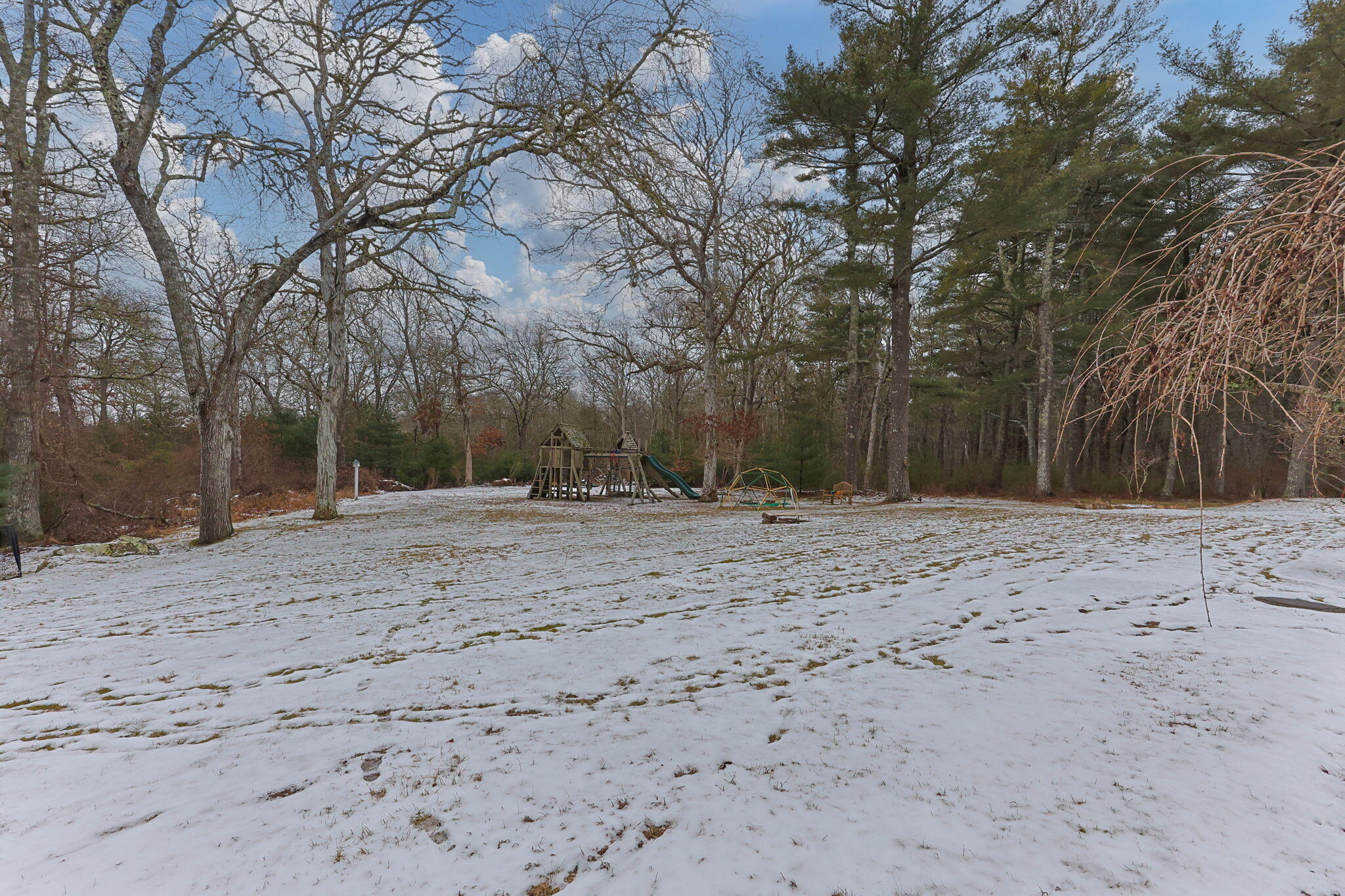 248 Great Neck Road Wareham, MA 02571 - Photo 48 of 54 a view of a backyard with large trees