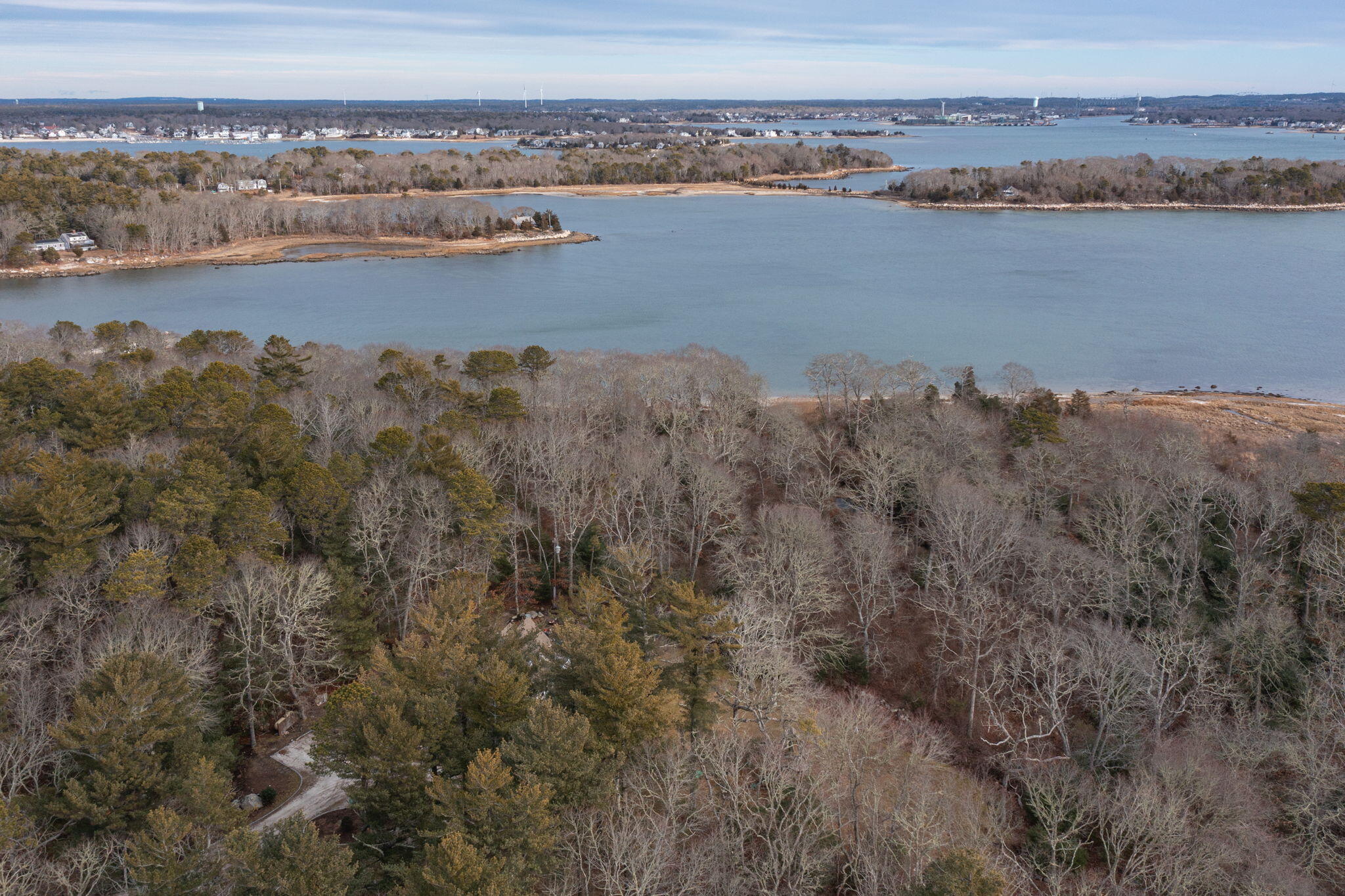 248 Great Neck Road Wareham, MA 02571 - Photo 6 of 54 a view of a lake with a mountain in the back